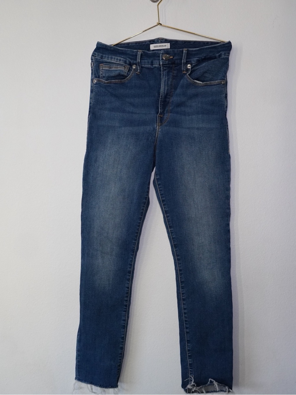 Good American Good Waist Jeans Women’s Size 4/27 Medium Wash Stretch Denim
